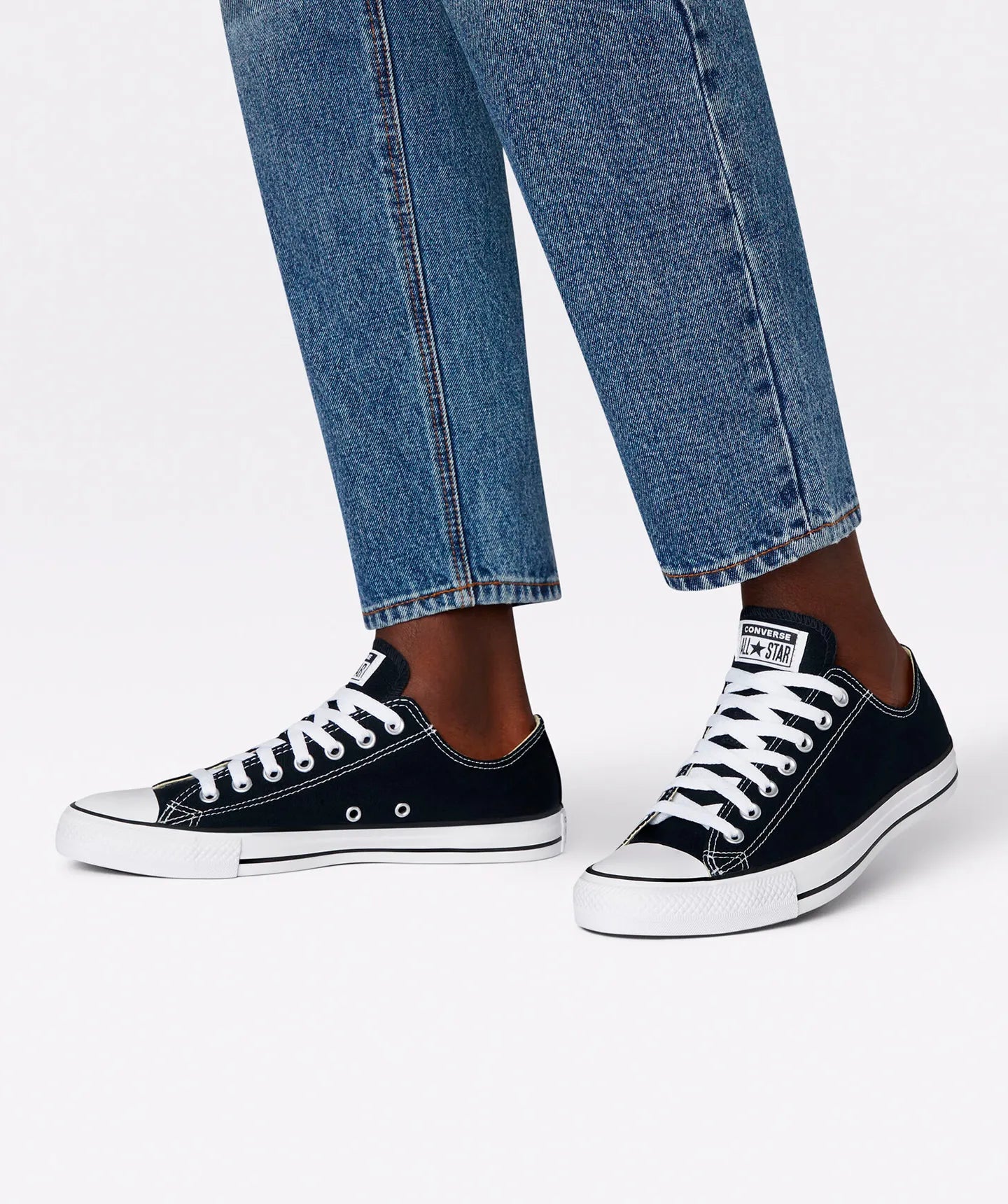 Tenis top converse negro