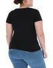 Blusa Davida Estampada, Cuello Redondo, Corte Amplio, Dama T-Plus, MANGA CORTA