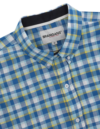 CAMISA CUADROS BRANIGANS, MANGA LARGA, CABALLERO - Mooch