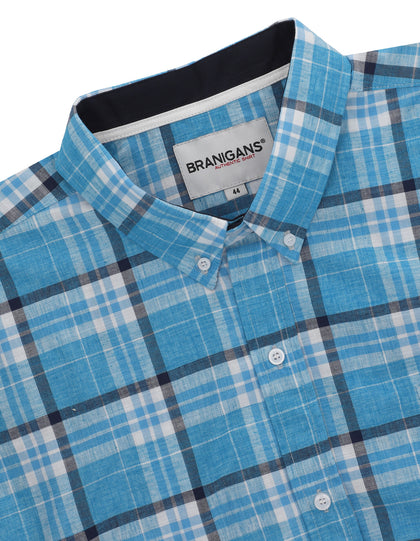 CAMISA CUADROS BRANIGANS, MANGA LARGA, CABALLERO - Mooch