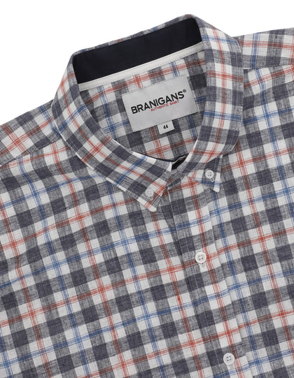 CAMISA CUADROS BRANIGANS, MANGA LARGA, CABALLERO - Mooch